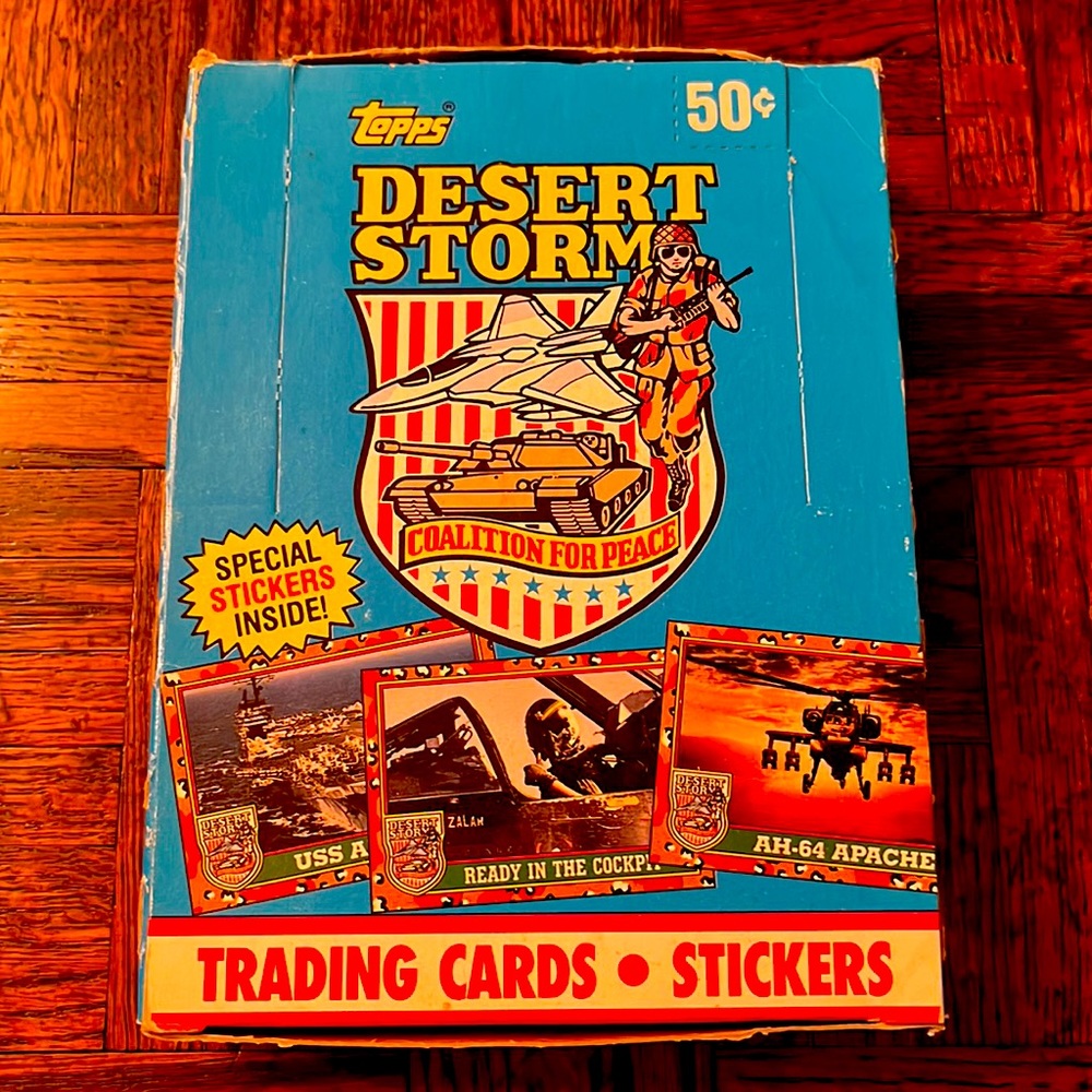 1991 Topps Desert Storm Trading and Picture Cards